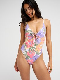 1 Hazey Hibiscus One-Piece White ERJX103821 Roxy