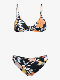 4 Beach Classics Fixed Triangle - Cheeky Coverage Bikini Set for Women Multi ERJX203470 Roxy