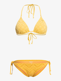 3 Quiet Beauty - Bikini triangolare Tiki da Donna Yellow ERJX203472 Roxy