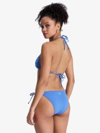 6 Solid Essentials - Two Piece Tiki Tri Bikini Set for Women Blue ERJX203595 Roxy