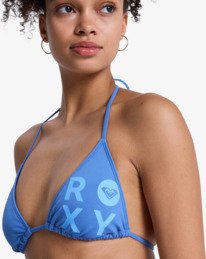 2 Solid Essentials - Two Piece Tiki Tri Bikini Set for Women Blue ERJX203595 Roxy