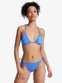 4 Solid Essentials - Two Piece Tiki Tri Bikini Set for Women Blue ERJX203595 Roxy