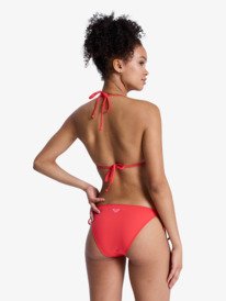 6 Solid Essentials - Bikini tiki tri para mujer Rojo ERJX203595 Roxy
