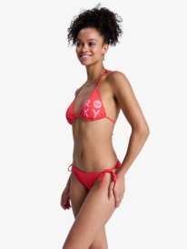 1 Solid Essentials - Bikini tiki tri para mujer Rojo ERJX203595 Roxy