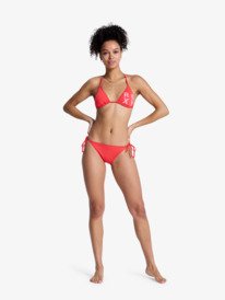 5 Solid Essentials - Bikini tiki tri para mujer Rojo ERJX203595 Roxy