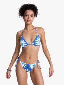 0 Printed Essentials Tiki Tri - Two Piece Tiki Tri Bikini Set for Women Blue ERJX203596 Roxy