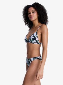 1 Printed Essentials - Bikini triangular para mujer Negro ERJX203597 Roxy