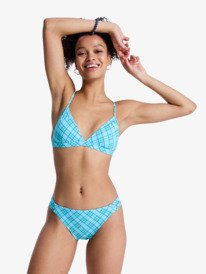7 Printed Essentials - Zweiteiliges Triangel-Bikini-Set für Frauen Grün ERJX203603 Roxy