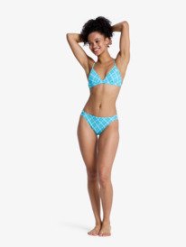 5 Printed Essentials - Zweiteiliges Triangel-Bikini-Set für Frauen Grün ERJX203603 Roxy