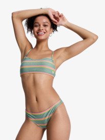 7 Ocean Dreamer - Zweiteiliges Bralette-Bikini-Set f&uuml;r Frauen Gr&uuml;n ERJX203606 Roxy