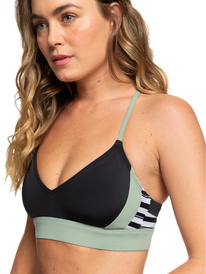 0 ROXY Fitness - Brassière de bikini sport pour Femme Noir ERJX303975 Roxy
