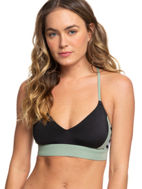 1 ROXY Fitness - Brassière de bikini sport pour Femme Noir ERJX303975 Roxy
