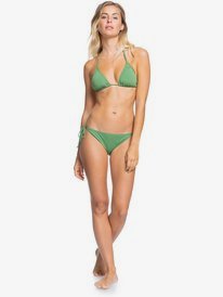 2 Beach Classics - Tiki Tri Bikini Top for Women Green ERJX304060 Roxy