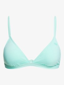 4 Beach Classics - Fixed Tri Bikini Top for Women Green ERJX304068 Roxy
