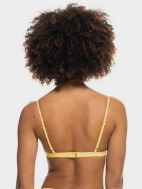 5 Beach Classics - Fixed Tri Bikini Top for Women Yellow ERJX304068 Roxy