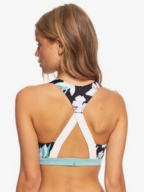 3 ROXY Fitness - Crop Top Bikini Top  ERJX304124 Roxy