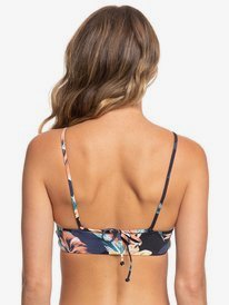 1 Printed Beach Classics - Crop Top Bikini Top Black ERJX304148 Roxy