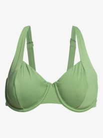 8 Beach Classics 2021 - D-Cup Underwired Bikini Top for Women Green ERJX304339 Roxy