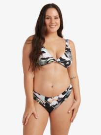 4 Printed Beach Classics - Haut de bikini triangle allongé pour Femme Noir ERJX304356 Roxy
