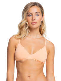 0 Beach Classics - Athletic Bikini Top for Women Orange ERJX304404 Roxy