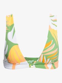 8 Wildflowers - Haut de bikini triangle allongé réversible pour Femme Vert ERJX304424 Roxy
