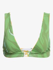 9 Wildflowers - Haut de bikini triangle allongé réversible pour Femme Vert ERJX304424 Roxy