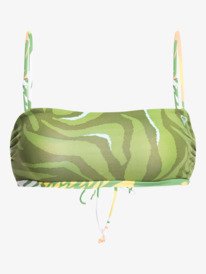 6 Wildflowers - Top de bikini reversible estilo bandeau para Mujer Verde ERJX304425 Roxy