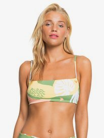2 Wildflowers - Top de bikini reversible estilo bandeau para Mujer Verde ERJX304425 Roxy