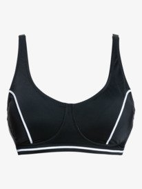 4 Roxy Active D-Cup - Top de Bikini para Mujer Negro ERJX304532 Roxy