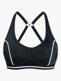5 Roxy Active D-Cup - Top de Bikini para Mujer Negro ERJX304532 Roxy