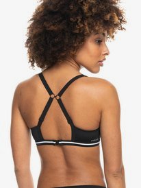 3 Roxy Active D-Cup - Top de Bikini para Mujer Negro ERJX304532 Roxy