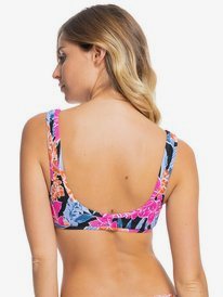 6 Tropical Oasis - Top de Bikini Bralette con Fruncidos para Mujer  ERJX304581 Roxy