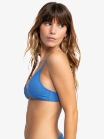 1 Beach Classics - Top de Bikini Triangular para Mujer Azul ERJX304596 Roxy