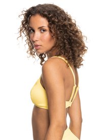 1 Roxy Love The Aloha - Top de bikini triangular para Mujer - Amarillo Amarillo ERJX304641 Roxy