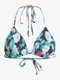 4 Blossom Babe Smocked - Triangle Bikini Top for Women  ERJX304699 Roxy