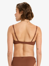 3 Rib Roxy Love The Oceana V - Bikini Top voor Dames Brown ERJX304728 Roxy