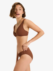 1 Rib Roxy Love The Oceana V - Bikini Top voor Dames Brown ERJX304728 Roxy
