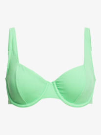 5 Womens Colour Jam D-Cup Bikini Top Green ERJX304958 Roxy