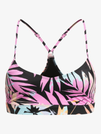 4 Roxy Active - Top de Bikini Bralette para Mujer - Negro Negro ERJX304960 Roxy