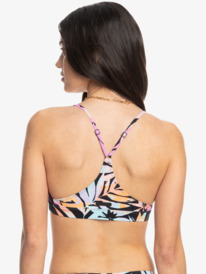 3 Roxy Active - Top de Bikini Bralette para Mujer - Negro Negro ERJX304960 Roxy