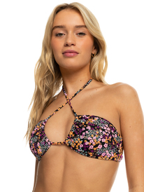 8 Printed Beach Classics - Top de Bikini Triangular para Mujer Negro ERJX305082 Roxy