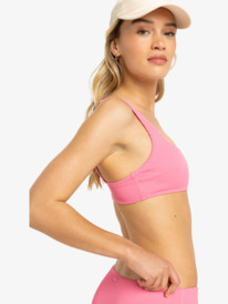 3 Rib ROXY Love The Glassy - Top de biquíni Bralette para Mulher Pink ERJX305206 Roxy