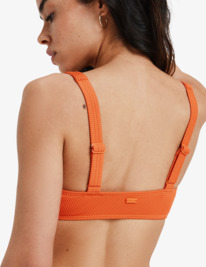 5 Rib Roxy Love The Glassy - Bikini Top for Women Orange ERJX305206 Roxy