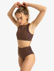 6 Roxy Pro Wave  - Croptop bikini voor Dames Brown ERJX305322 Roxy