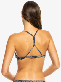 7 Roxy Pro The Cut Back - Top de bikini con cobertura reducida para Mujer Negro ERJX305325 Roxy