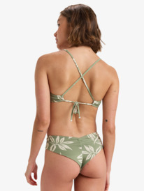 3 Beach Classics - Haut de maillot de bain à couvrance échancrée pour Femme Vert ERJX305336 Roxy