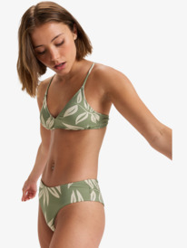 1 Beach Classics - Haut de maillot de bain à couvrance échancrée pour Femme Vert ERJX305336 Roxy