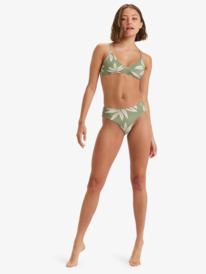 2 Beach Classics - Haut de maillot de bain à couvrance échancrée pour Femme Vert ERJX305336 Roxy