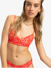 0 Pt Beach Classics - Bralette-Bikinioberteil für Damen Rot ERJX305414 Roxy