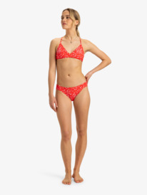 2 Pt Beach Classics - Top de bikini bralette para mujer Rojo ERJX305418 Roxy